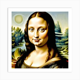 Beautiful Mona Lisa Art Print