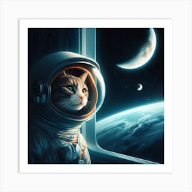 Cat In Space 1 Art Print