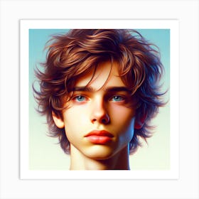 Portrait Of A Young Man Art Print