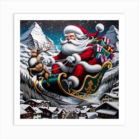 Santa Claus S Present Of Peace 10 Art Print