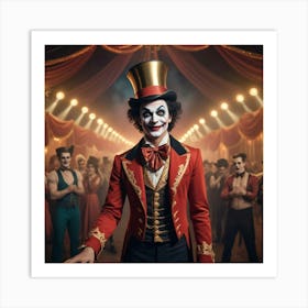 Great Circus Clown Art Print