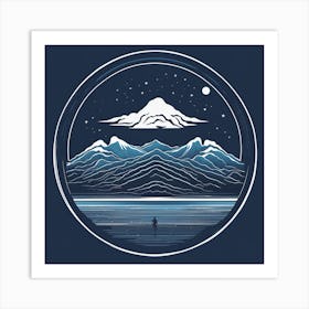 Mountains Art Print