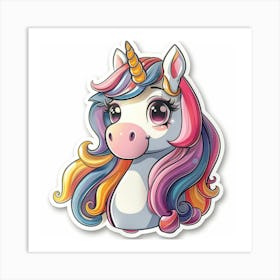 Unicorn Sticker 92 Art Print