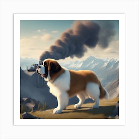 St Bernard 32 Art Print