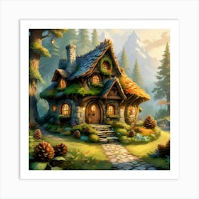 Fairy Cone Cottage #2 Art Print