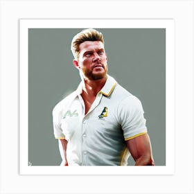 Australian Cricketer Art Print