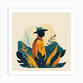 Illustration of Person Art Print