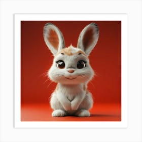 Cute Bunny Art Print