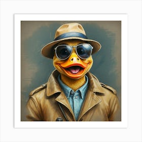 Duck Hat Art Print