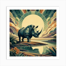 Rhino 3 Art Print