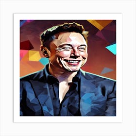 Elon Musk Art Print