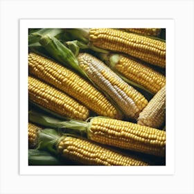 Sweetcorn As A Frame Haze Ultra Detailed Film Photography Light Leaks Larry Bud Melman Trendin (7) Art Print