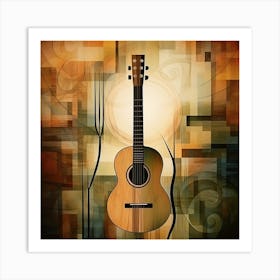 Abstract Guitar Art Print