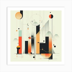 Abstract Cityscape 2 Art Print