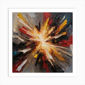 Abstract Burst Art Print