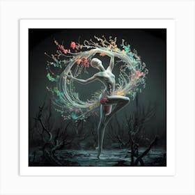 Dancer In The Forest Art Print