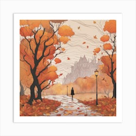 THE LONELINESS OF AUTUMN Art Print