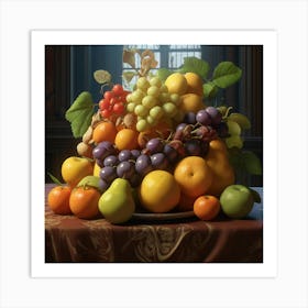 Fruit On A Table Art Print