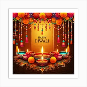 Happy Diwali Images Templates Design S (4) Art Print