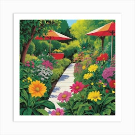 Garden Path 13 Art Print