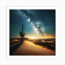 Desert Night Sky 3 Art Print