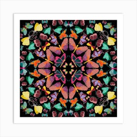 Butterfly Mandala Art Print