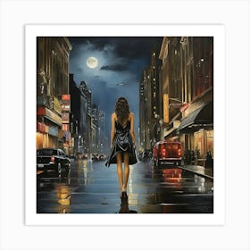 Night In The City 14 Art Print 1 Art Print