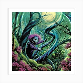 Cheshire In The Jungle Art Print