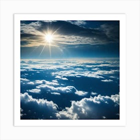 Sky Above Clouds Art Print