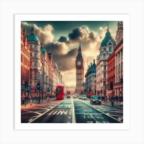 London Cityscape Art Print