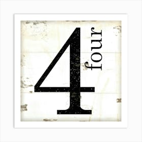 Four Four Art Print