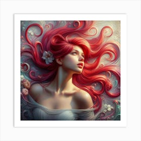 Red Haired Girl 1 Art Print