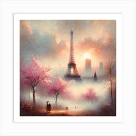 Eiffel Tower Art Print Art Print