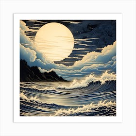 Sea wave Art Print