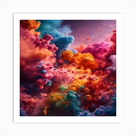 Colorful Clouds In The Sky Art Print