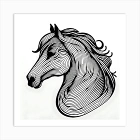 Horse Head 4 Art Print