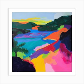 Abstract Travel Collection Virgin Islands Us 4 Art Print