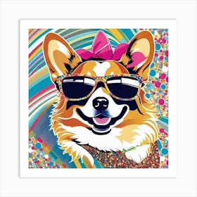 Corgi 19 Art Print