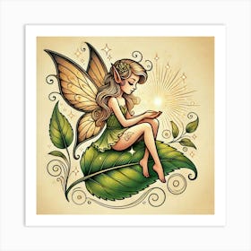 Tattoo Fairy 1 Art Print