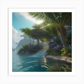 Tropical Island Art Print