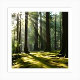 Mossy Forest 12 Art Print