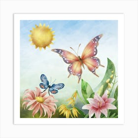 Butterflies Art Print