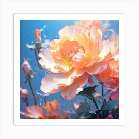 Pink Roses Art Print