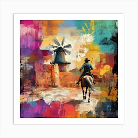 Texas Cowboy Art Print