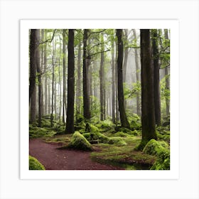 Mossy Forest Art Print