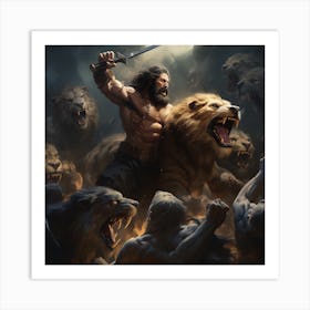 King Of The Gods Art Print