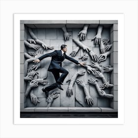 Man In Suit 2 Art Print