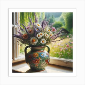 Flowers In A Vase 26 Art Print