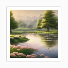 Landscape Painting 35 Art Print