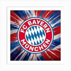 FC Bayern München Logo Wall Art 4 Art Print